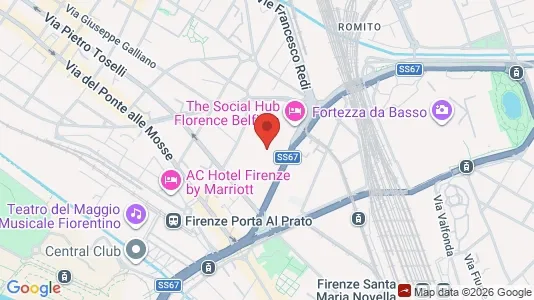 Apartments for rent i Florence - kort over placeringen