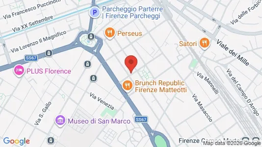 Apartments for rent i Florence - kort over placeringen