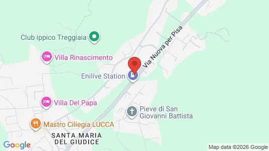Apartments for rent i Lucca - kort over placeringen