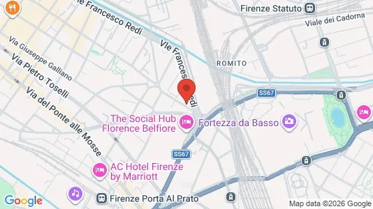 Apartments for rent i Florence - kort over placeringen