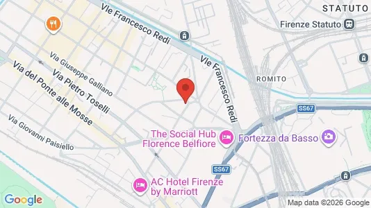 Rooms for rent i Florence - kort over placeringen