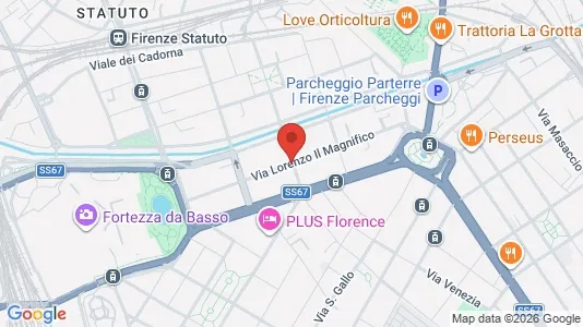 Apartments for rent i Florence - kort over placeringen