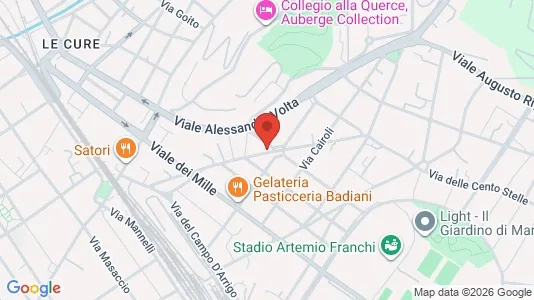Apartments for rent i Florence - kort over placeringen