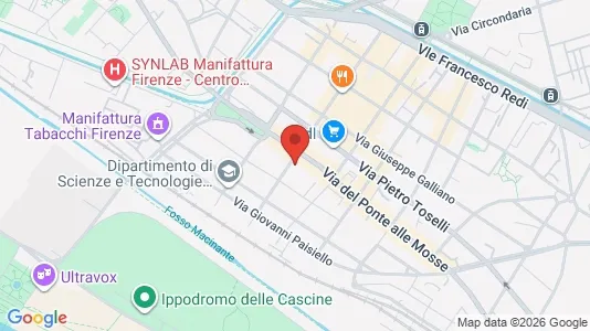 Apartments for rent i Florence - kort over placeringen