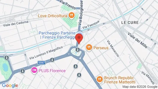 Rooms for rent i Florence - kort over placeringen
