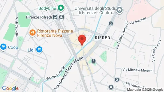 Apartments for rent i Florence - kort over placeringen