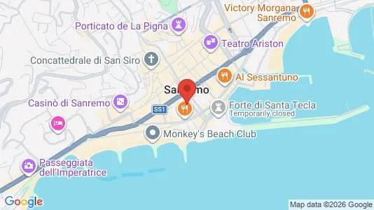 Apartments for rent i Sanremo - kort over placeringen