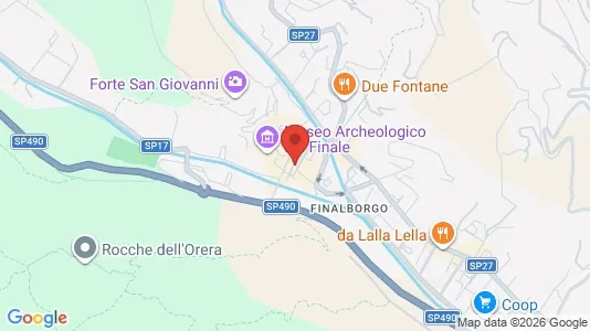 Apartments for rent i Finale Ligure - kort over placeringen
