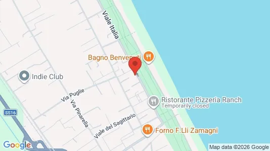 Apartments for rent i Cervia - kort over placeringen