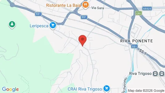 Apartments for rent i Casarza Ligure - kort over placeringen