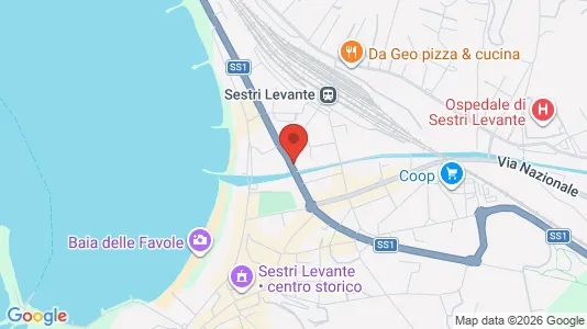 Apartments for rent i Casarza Ligure - kort over placeringen