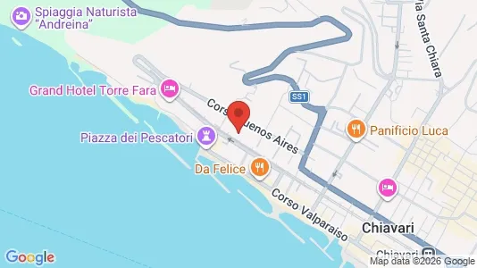 Apartments for rent i Chiavari - kort over placeringen