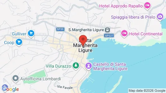Apartments for rent i Santa Margherita Ligure - kort over placeringen