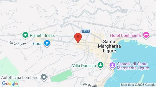 Apartments for rent i Santa Margherita Ligure - kort over placeringen