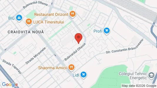 Rooms for rent i Craiova - kort over placeringen