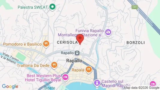 Apartments for rent i Rapallo - kort over placeringen