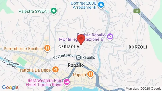 Apartments for rent i Rapallo - kort over placeringen