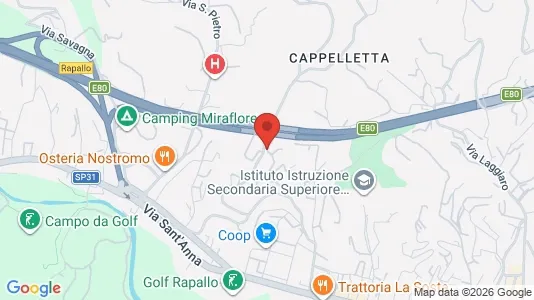 Apartments for rent i Rapallo - kort over placeringen