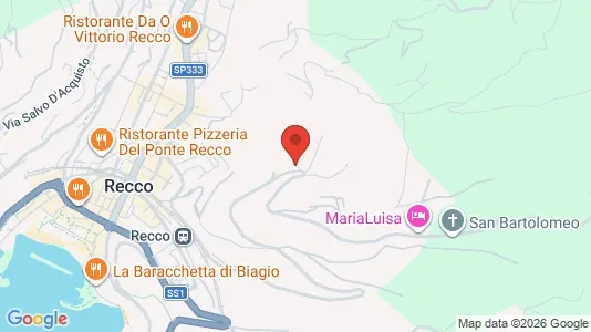 Apartments for rent i Recco - kort over placeringen
