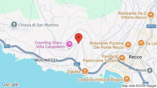 Apartments for rent i Recco - kort over placeringen