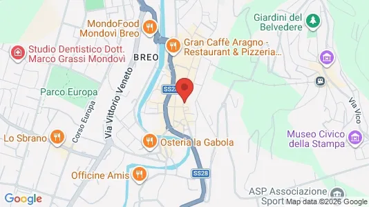 Apartments for rent i Mondovì - kort over placeringen
