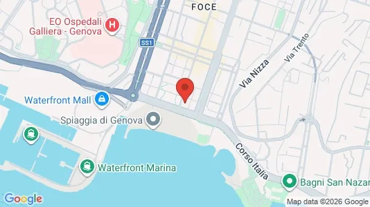 Apartments for rent i Genoa - kort over placeringen