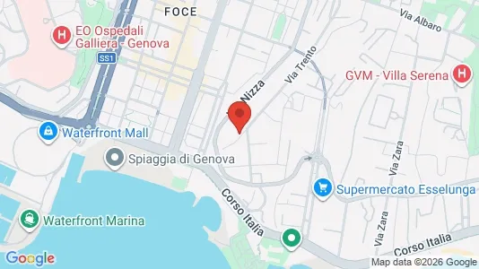 Apartments for rent i Genoa - kort over placeringen