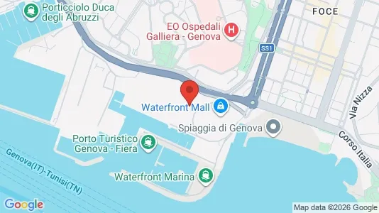 Apartments for rent i Genoa - kort over placeringen