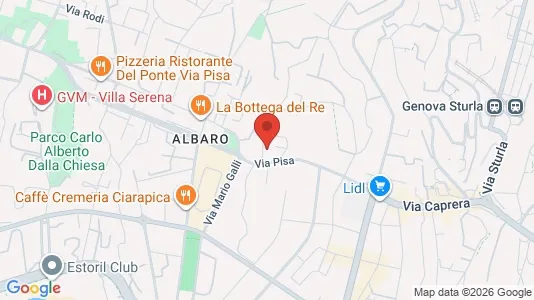 Apartments for rent i Genoa - kort over placeringen