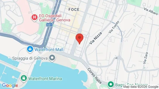 Apartments for rent i Genoa - kort over placeringen