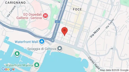 Apartments for rent i Genoa - kort over placeringen
