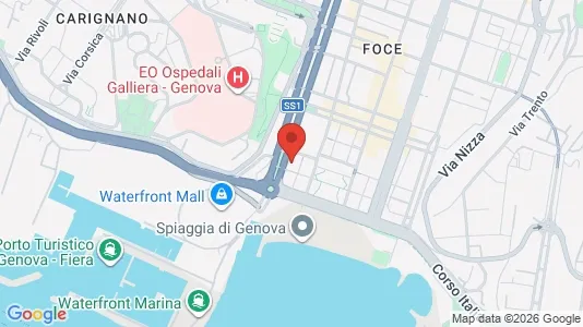 Apartments for rent i Genoa - kort over placeringen