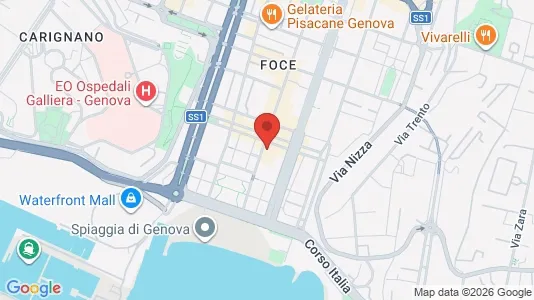 Apartments for rent i Genoa - kort over placeringen