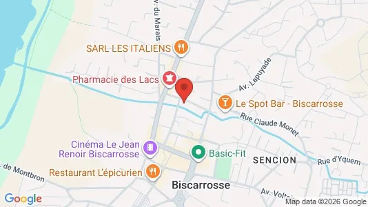 Apartments for rent i Mont-de-Marsan - kort over placeringen