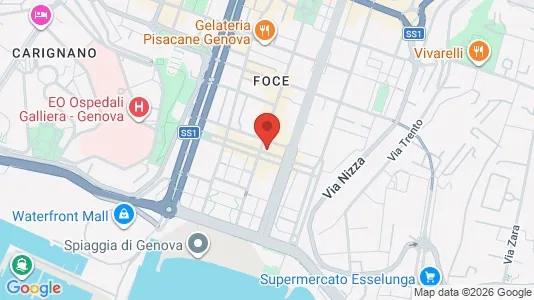 Apartments for rent i Genoa - kort over placeringen