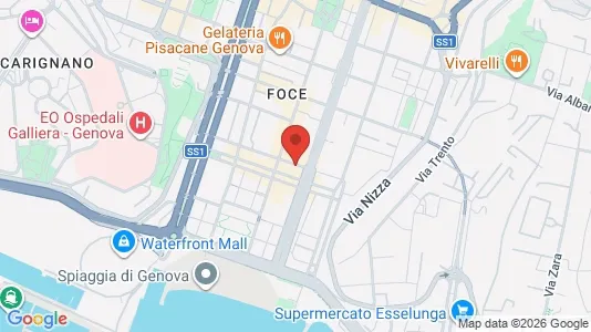 Apartments for rent i Genoa - kort over placeringen
