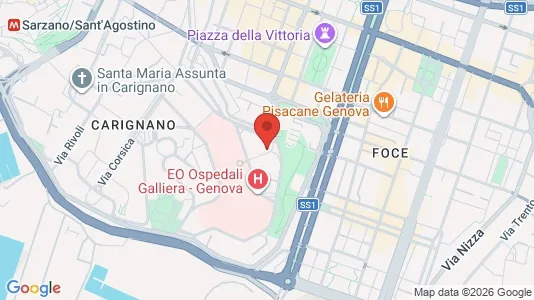 Apartments for rent i Genoa - kort over placeringen