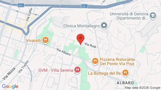 Apartments for rent i Genoa - kort over placeringen