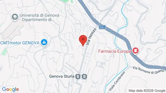 Apartments for rent i Genoa - kort over placeringen