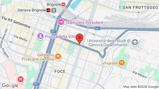 Rooms for rent i Genoa - kort over placeringen