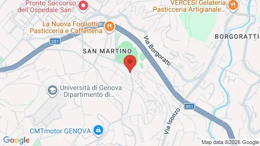 Apartments for rent i Genoa - kort over placeringen