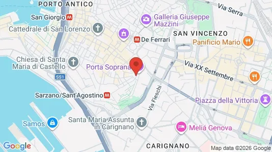 Apartments for rent i Genoa - kort over placeringen