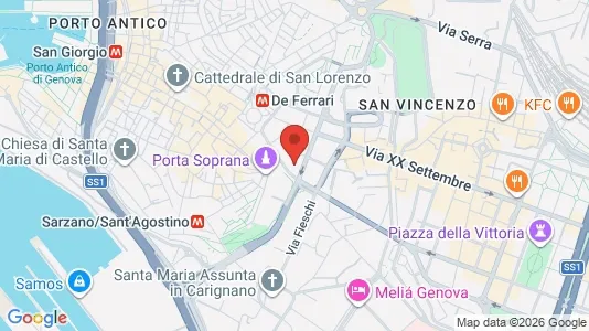 Apartments for rent i Genoa - kort over placeringen