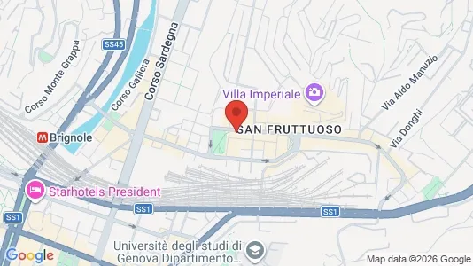 Apartments for rent i Genoa - kort over placeringen