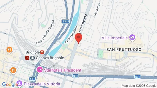 Rooms for rent i Genoa - kort over placeringen