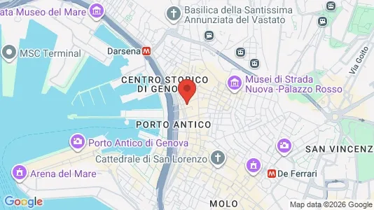 Apartments for rent i Genoa - kort over placeringen