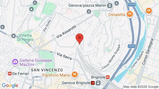 Rooms for rent i Genoa - kort over placeringen