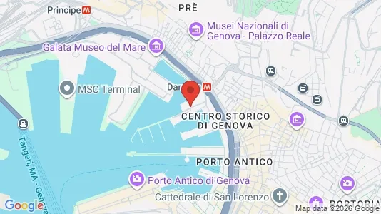 Apartments for rent i Genoa - kort over placeringen
