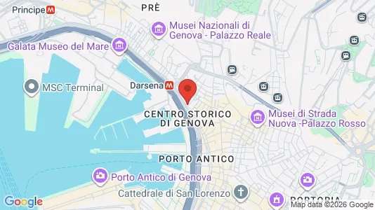 Apartments for rent i Genoa - kort over placeringen
