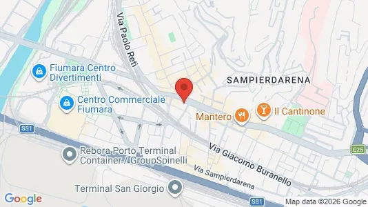 Apartments for rent i Genoa - kort over placeringen